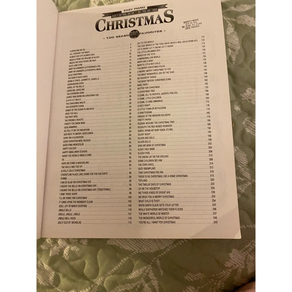 Easy Piano Ultimate Christmas Revised 100 Seasonal Favorites Music Book Holiday